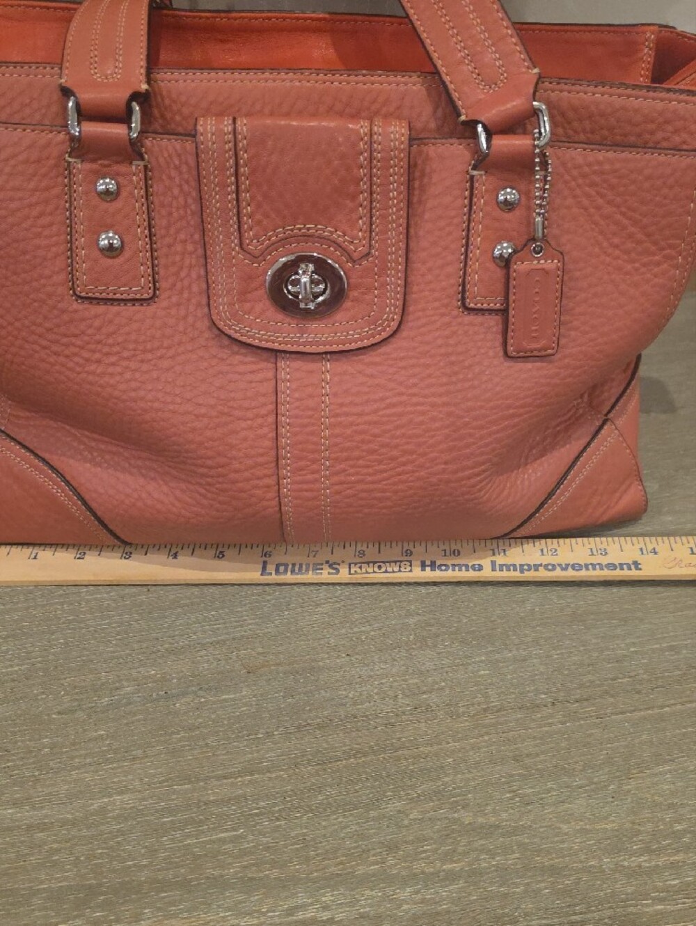 Coach Soft Milled Large Hampton Tote - Picture 2 of 12